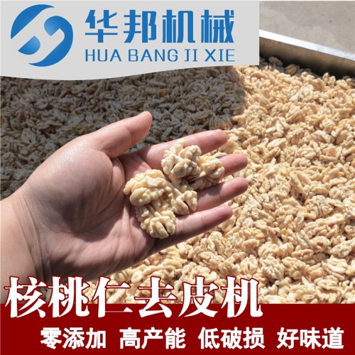 核桃仁去皮機  制作核桃粉需求設(shè)備 核桃仁脫皮機